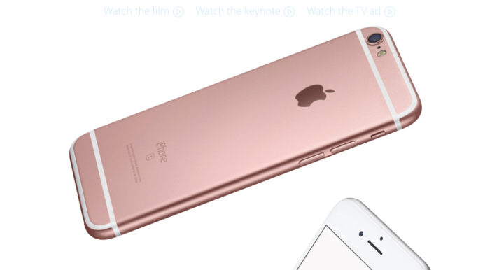 pink gold iPhone